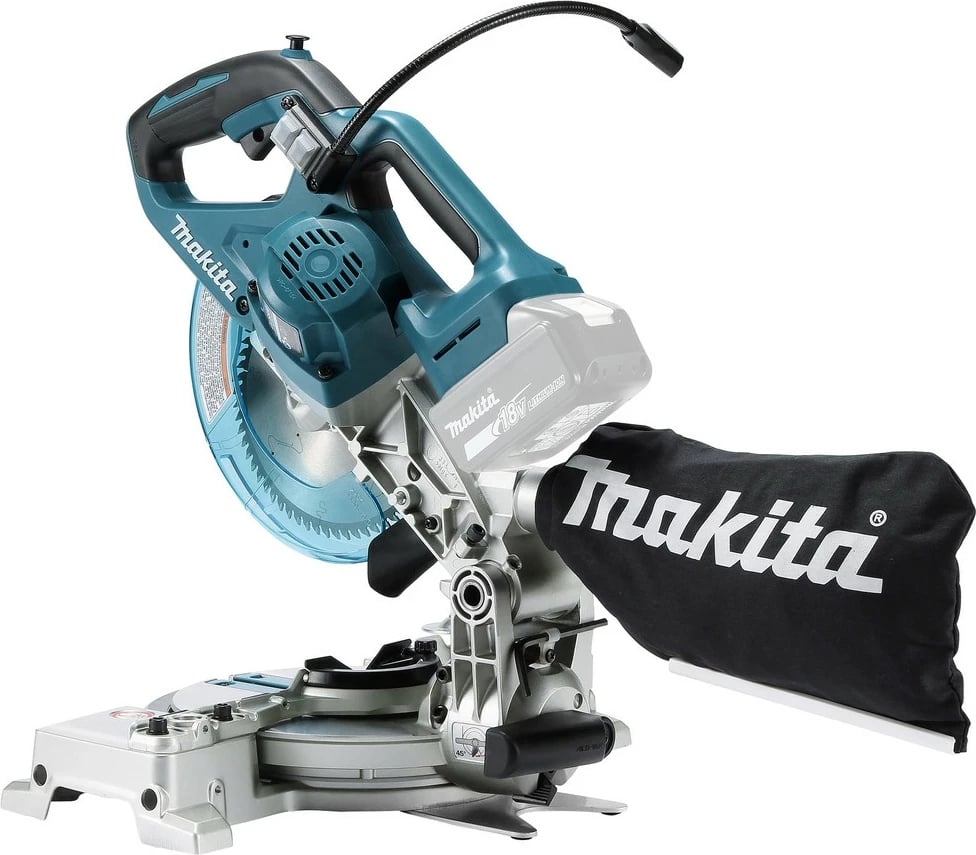 Sharrë këndi Makita DLS600Z, akku, blu
