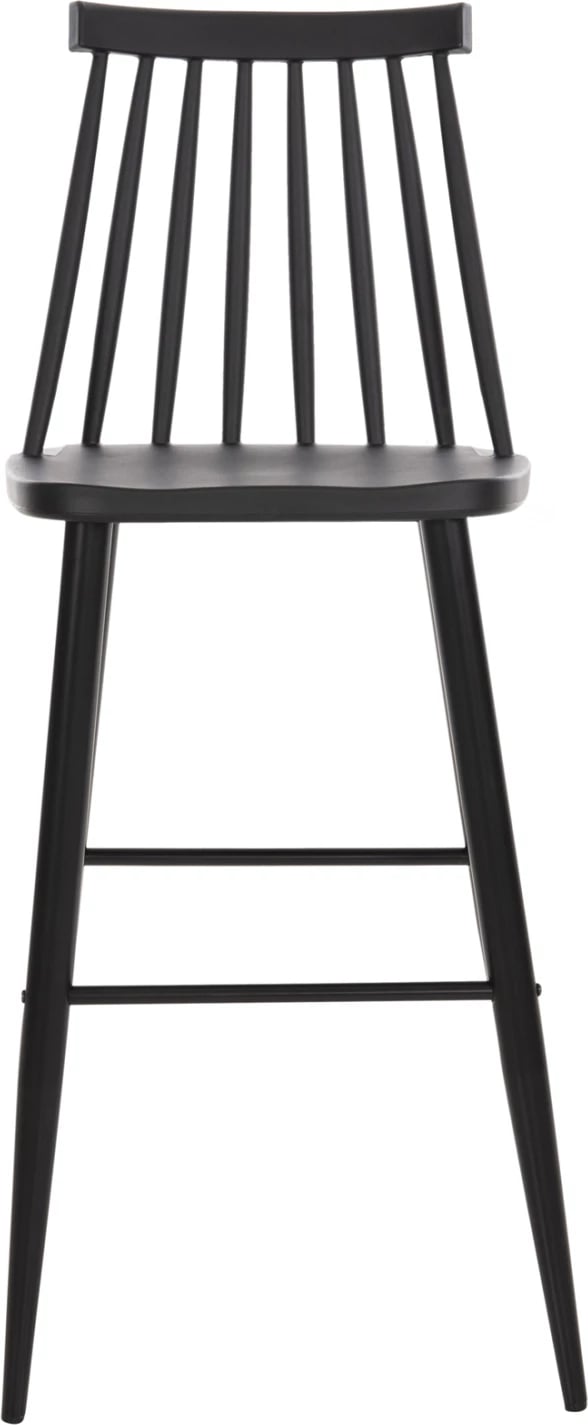 Karrige për bar, vend i lartë, VANESSA FH8459.12, e zezë PP & këmbë metalike të zeza, 47x48,5x107H cm., set prej 2 copë Karrige për bar, vend i lartë, VANESSA FH8459.12, e zezë PP & këmbë metalike të zeza, 47x48,5x107H cm., set prej 2 copë