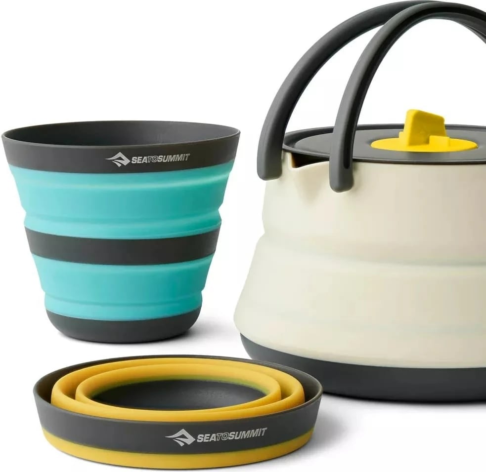 Set çajniku palosës SEA TO SUMMIT Frontier UL, për 2 persona/3 artikuj, Alumini