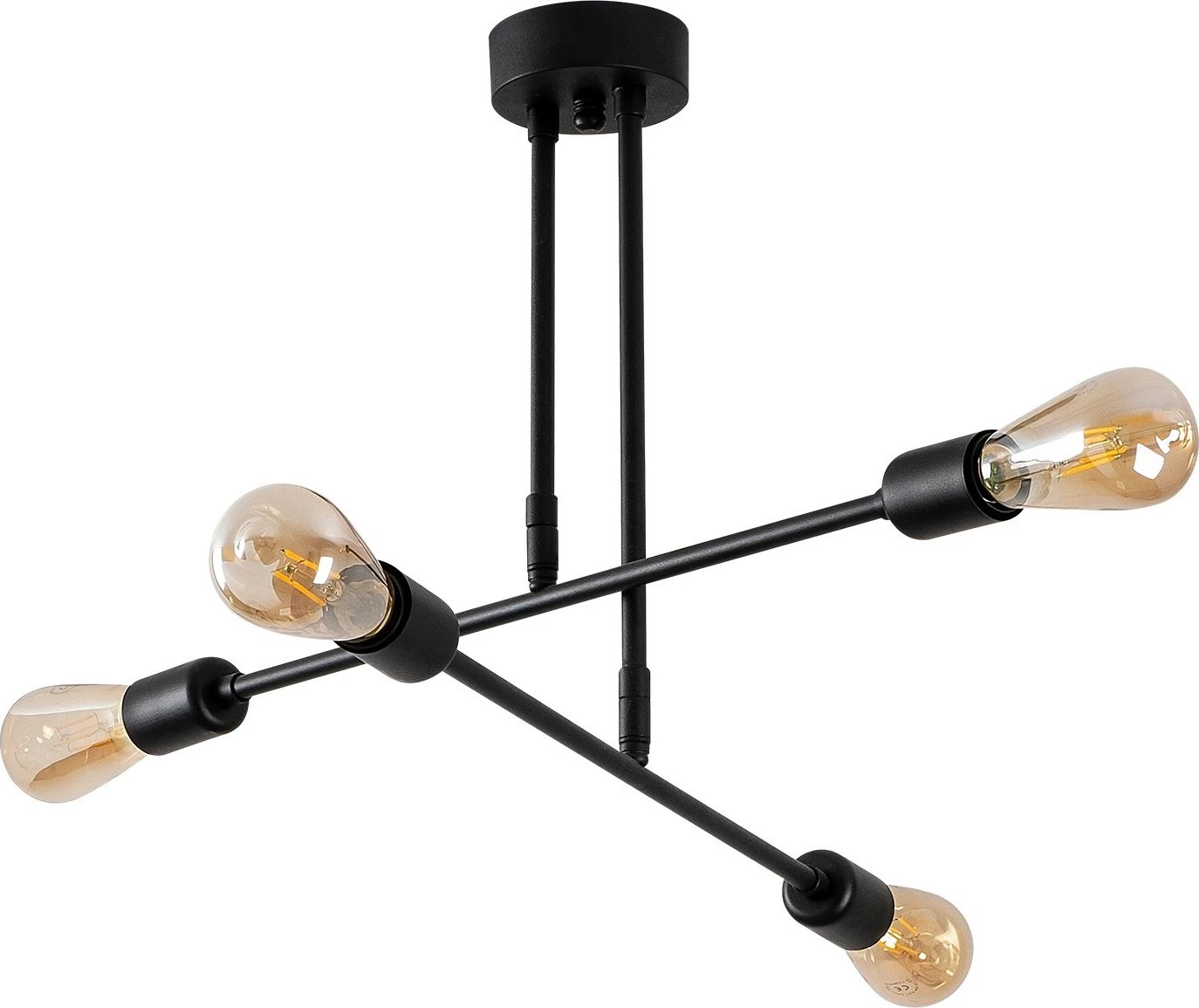 Llambadar Opviq, Flower - 161 - AV, ngjyrë e zezë, trup hekuri, 70x70cm, 4xE27 Llambadar Opviq, Flower - 161 - AV, ngjyrë e zezë, trup hekuri, 70x70cm, 4xE27