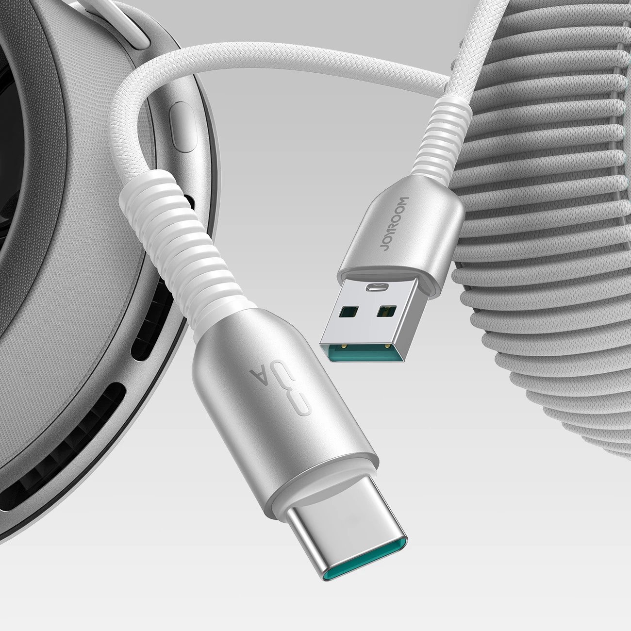 Kabllo Joyroom S-A51 Cutting-Edge Series, USB-A në USB-C, 1.2m, 3A, Gri