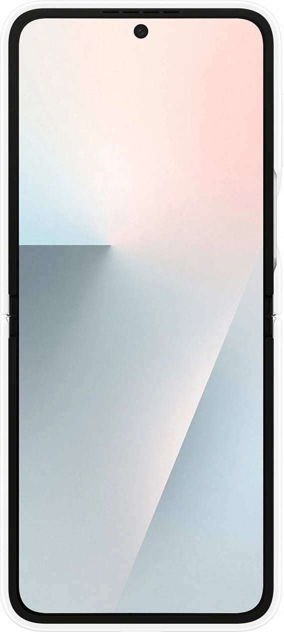 Mbështjellës silikon Samsung Galaxy Z Flip7 FE me unazë, Bardhë