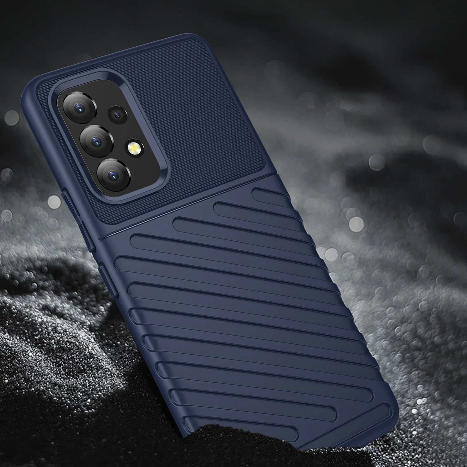 Mbështjellës Hurtel Thunder Case për Samsung Galaxy A53 5G, kaltër