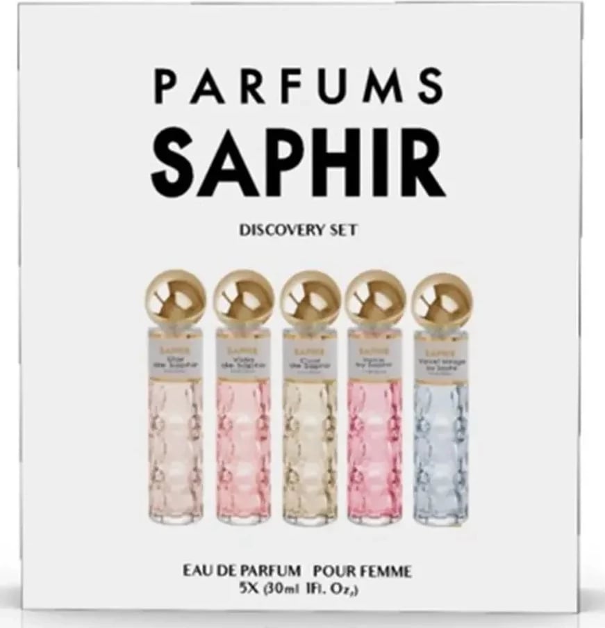Set Eau de Parfum unisex Saphir Discovery 5x30ml