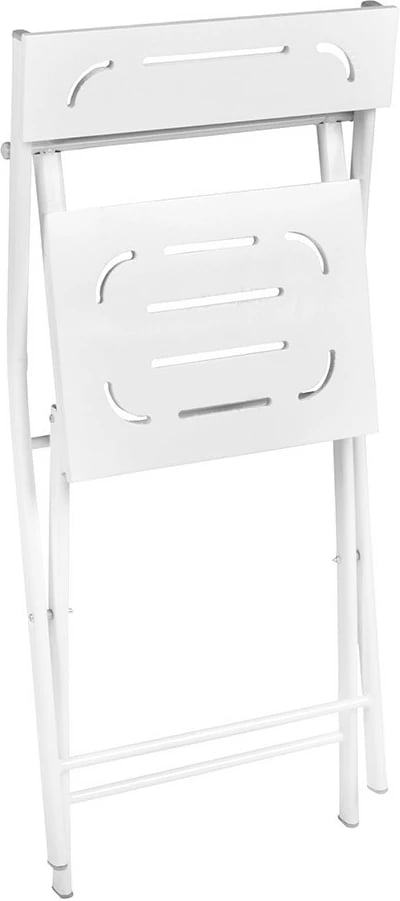 Set tavolinë me karrige për terasë, 3 pjesë, Hanah Home, Bistro Set 2, e bardhë