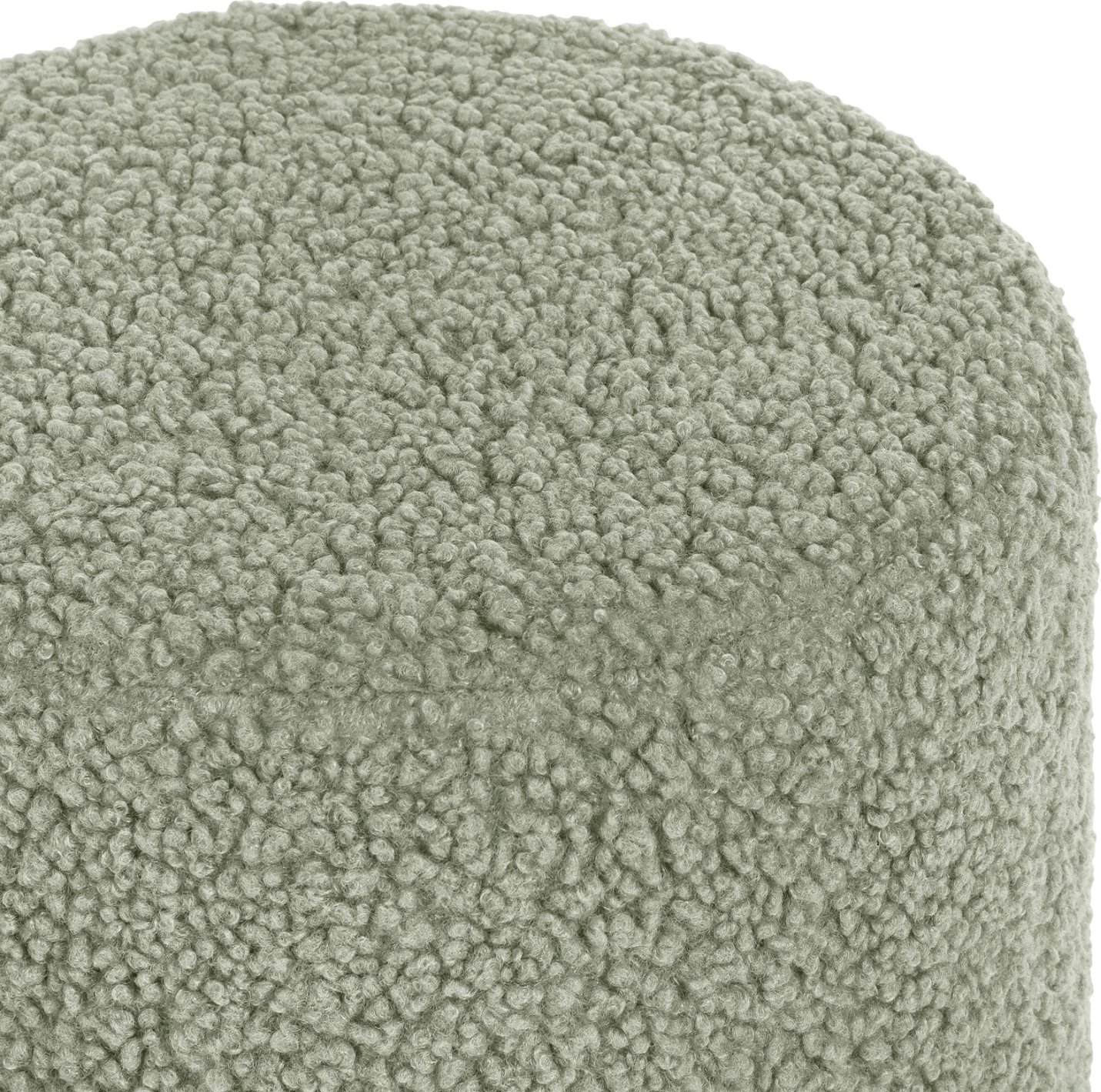 Karrige për bar LEVY FH8408.27, pëlhurë boucle, ngjyrë fistik-jeshile, bazë argjendi, Φ35x42H cm