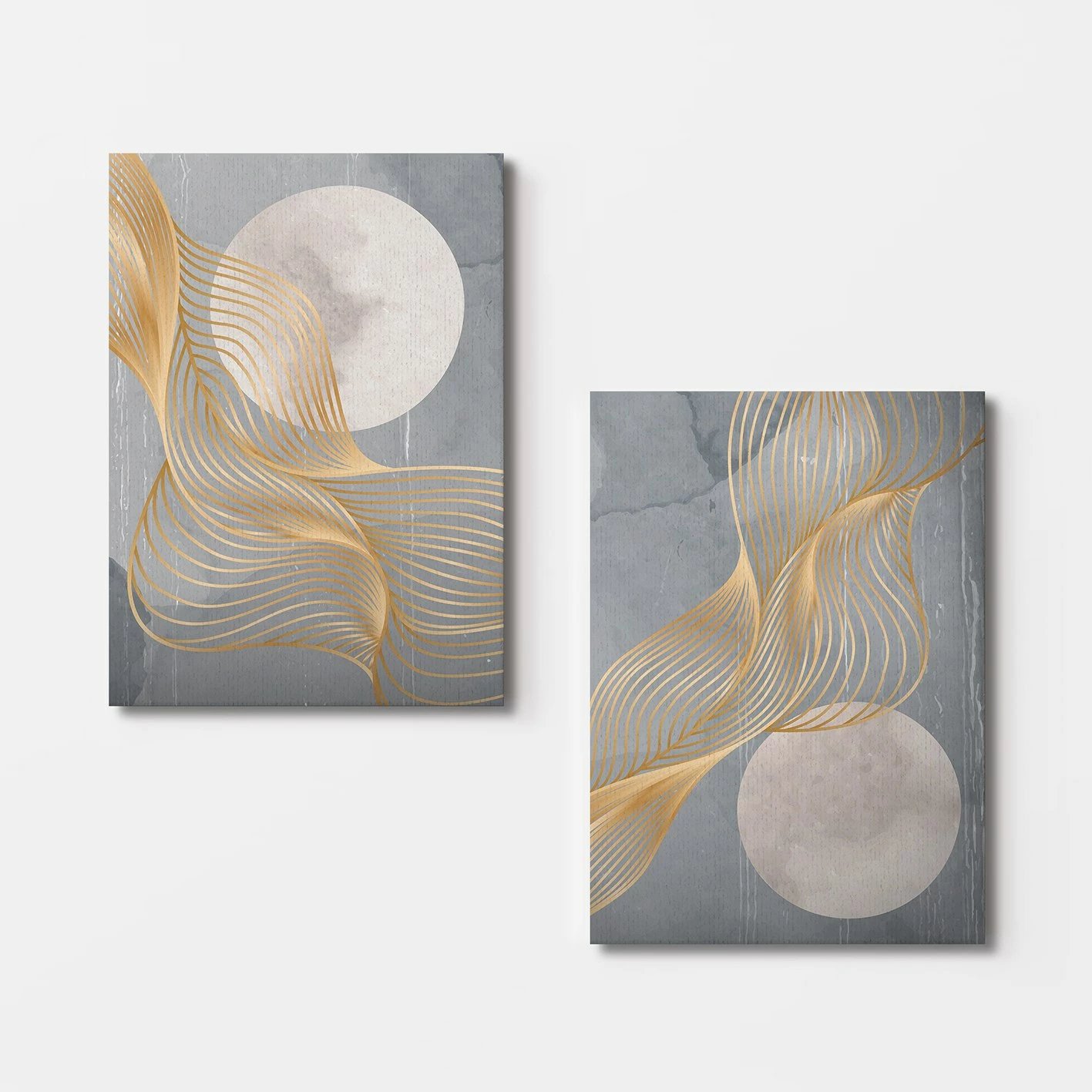 Pikturë dekorative në kanavacë (2 copë), Wallity, 2KNV4276, 50x70cm