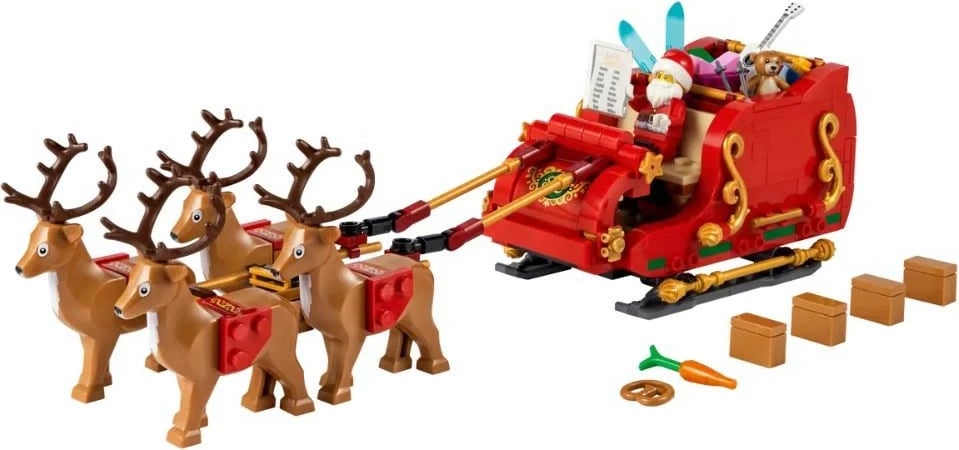 Set ndërtimi LEGO Santa's Sleigh 40499, 343 pjesë, plastikë