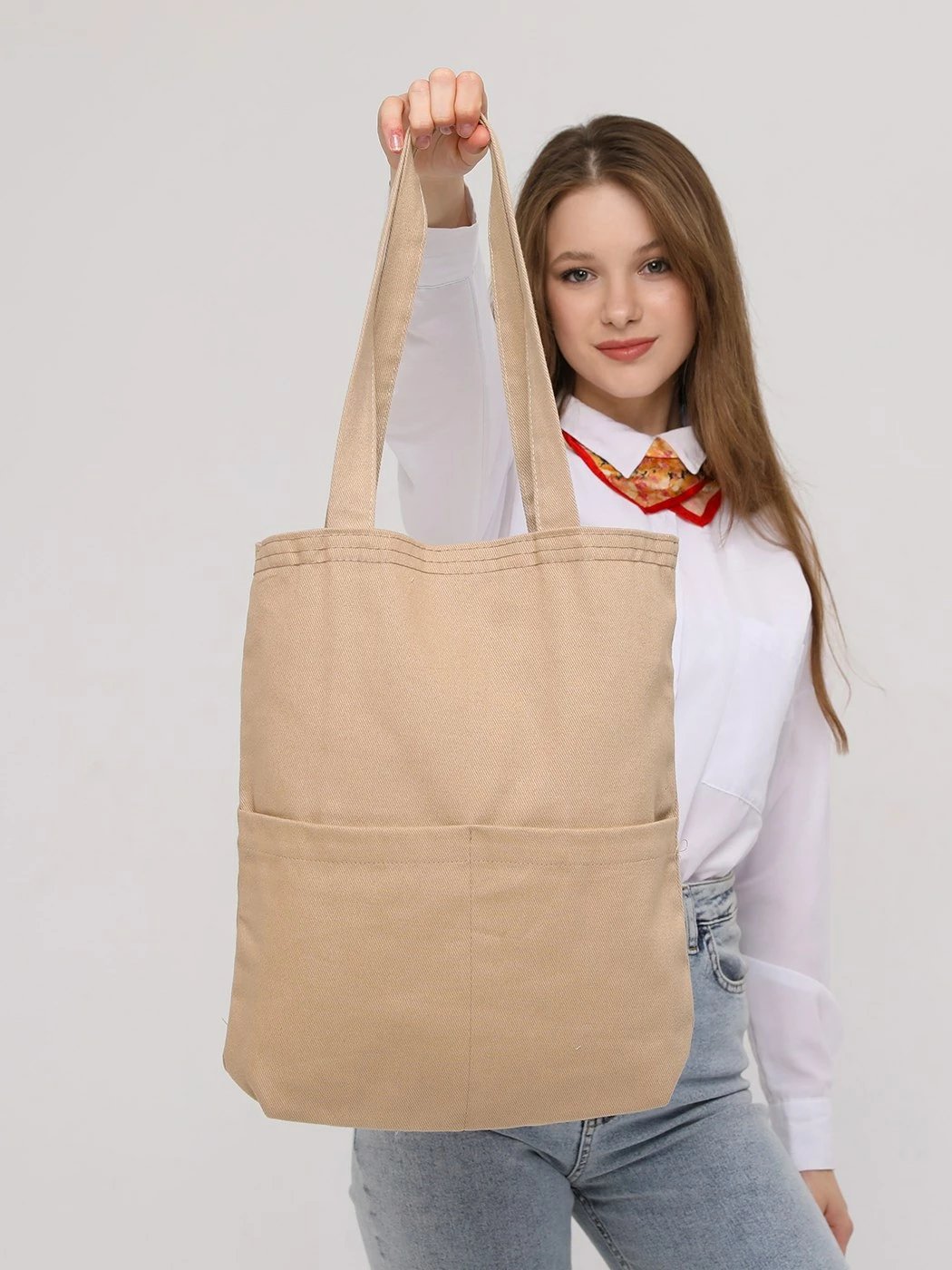 Çantë tote Zoozie Bags, 2072, bezhë