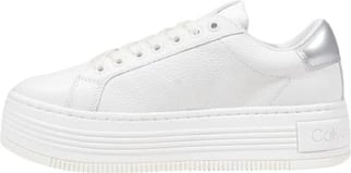 Këpucë Calvin Klein Jeans femra, të argjendta