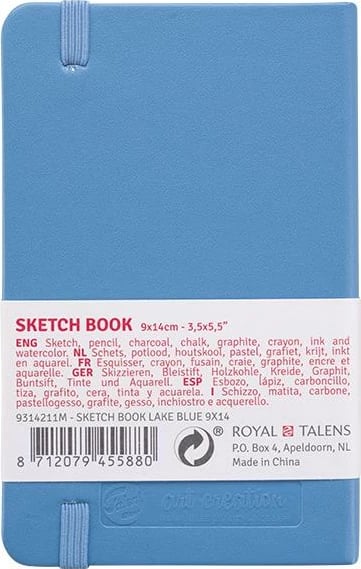 Libër skicash Talens Art Creation, 80 Fletë, 9x14cm, Blu