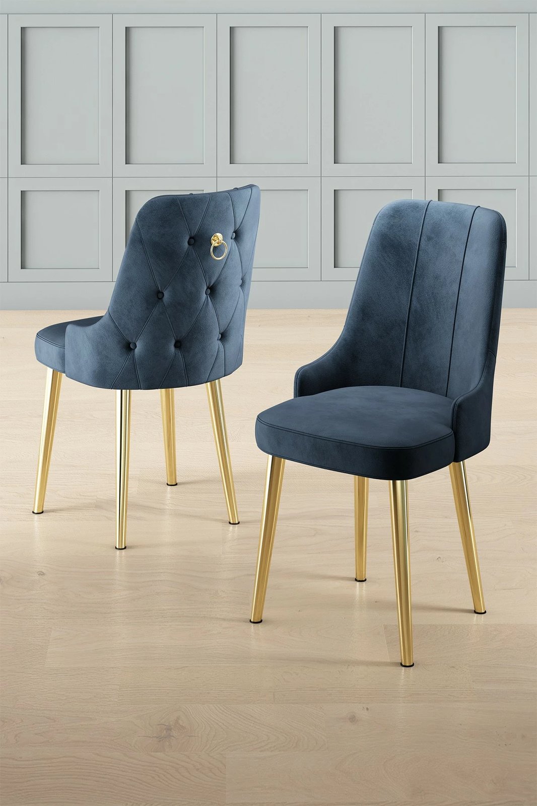 Set karrigash (2 copë), Hanah Home, Newa, anthracite, ari