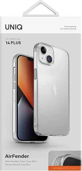 Mbështjellës UNIQ Air Fender për iPhone 14 Plus, transparent