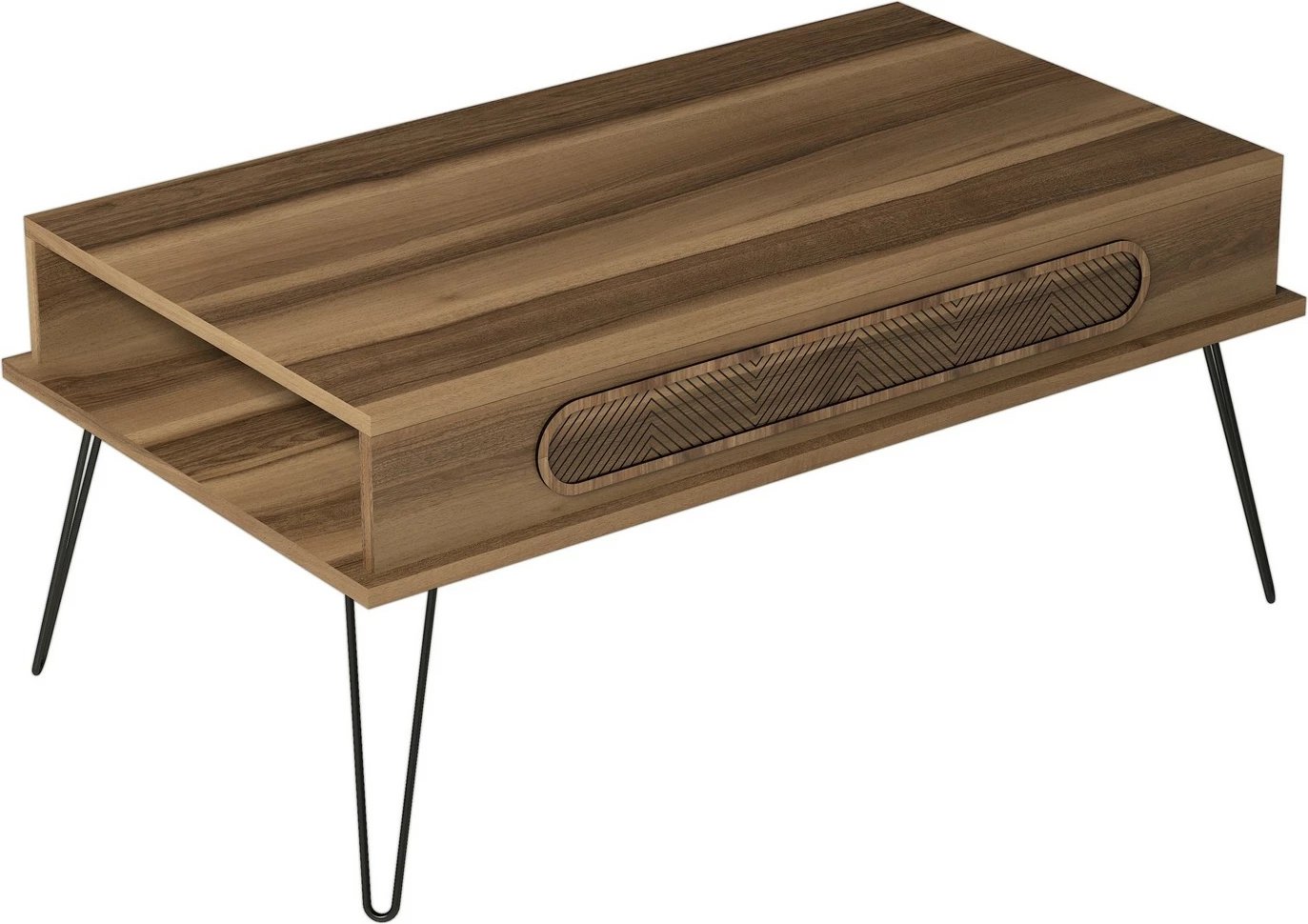 Tavolinë kafeje Hanah Home, Ekol, ngjyrë arre