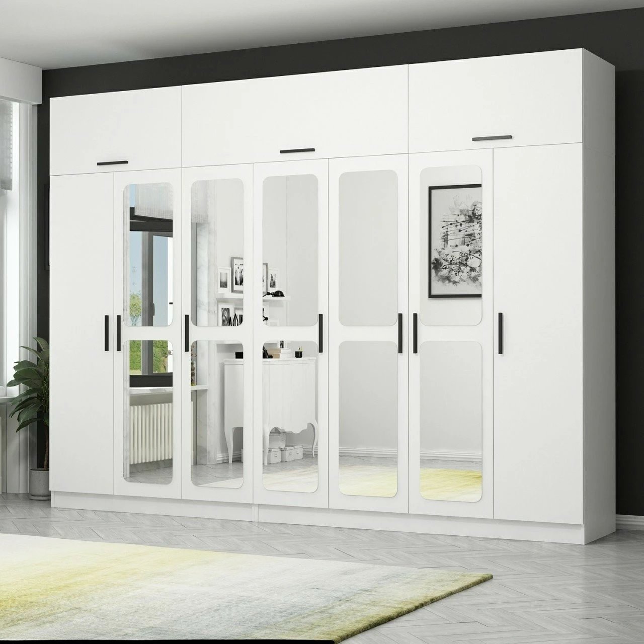 Dollap i bardhë, Skye Decor, Kale - 3104