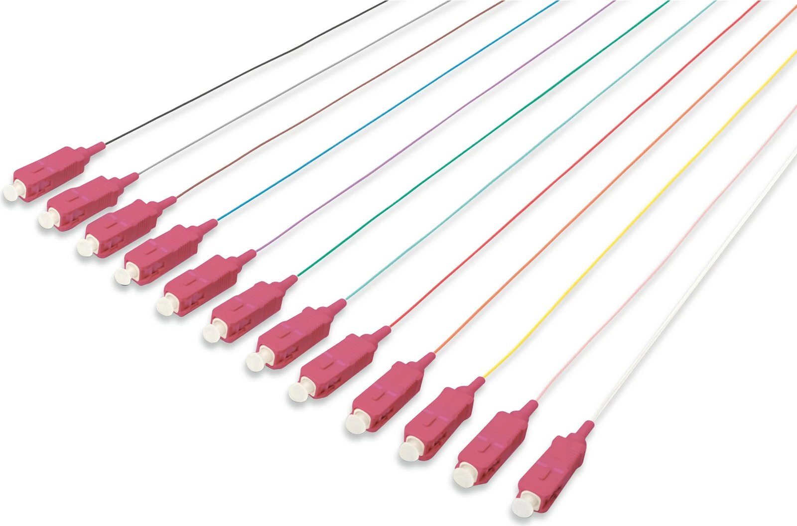 Pigtail optik Digitus SC OM4, 2m, multikolor