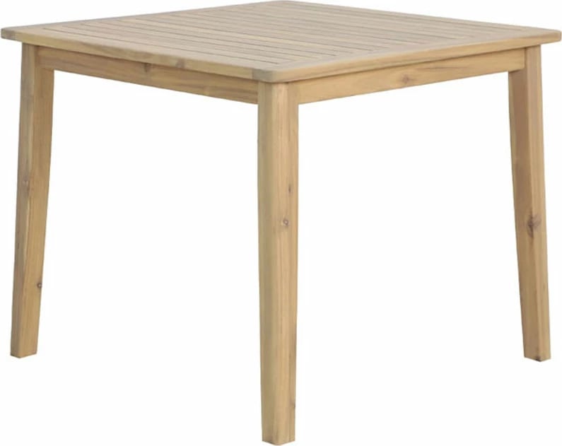 Tavolinë Etoile, dru akacie, natyrale, 90x90x75cm