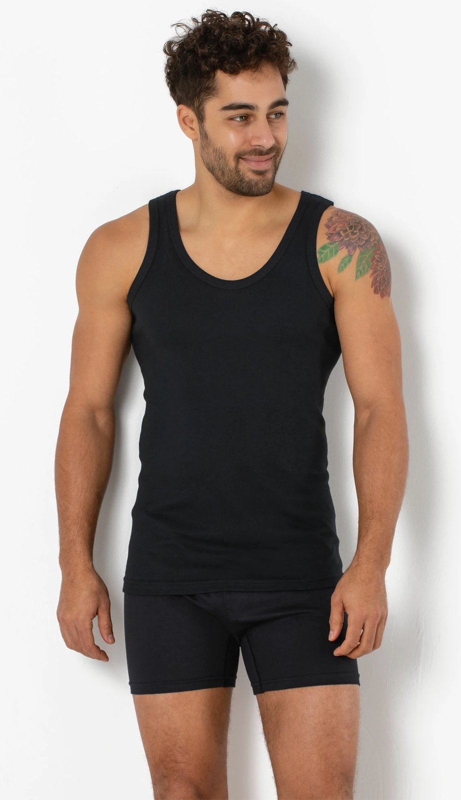 Fanellë e brendshme për meshkuj, Jumeon, e zezë, 001-021001