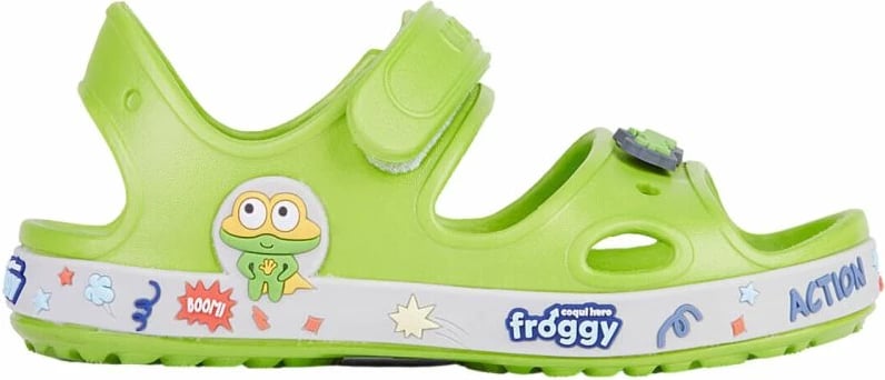 Sandale për fëmijë Coqui, të gjelbërta