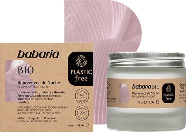 Krem nate Babaria Bio Rejuvenating për të dy gjinitë 50ml