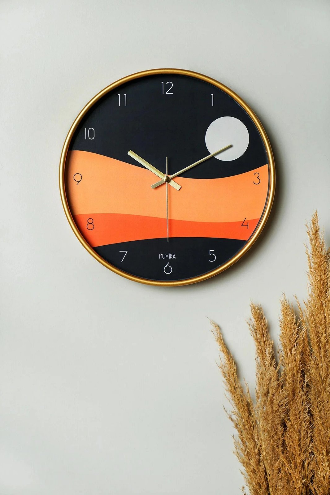 Orë muri dekorative Wallity, Inztrncay, shumëngjyrëshe, 30cm