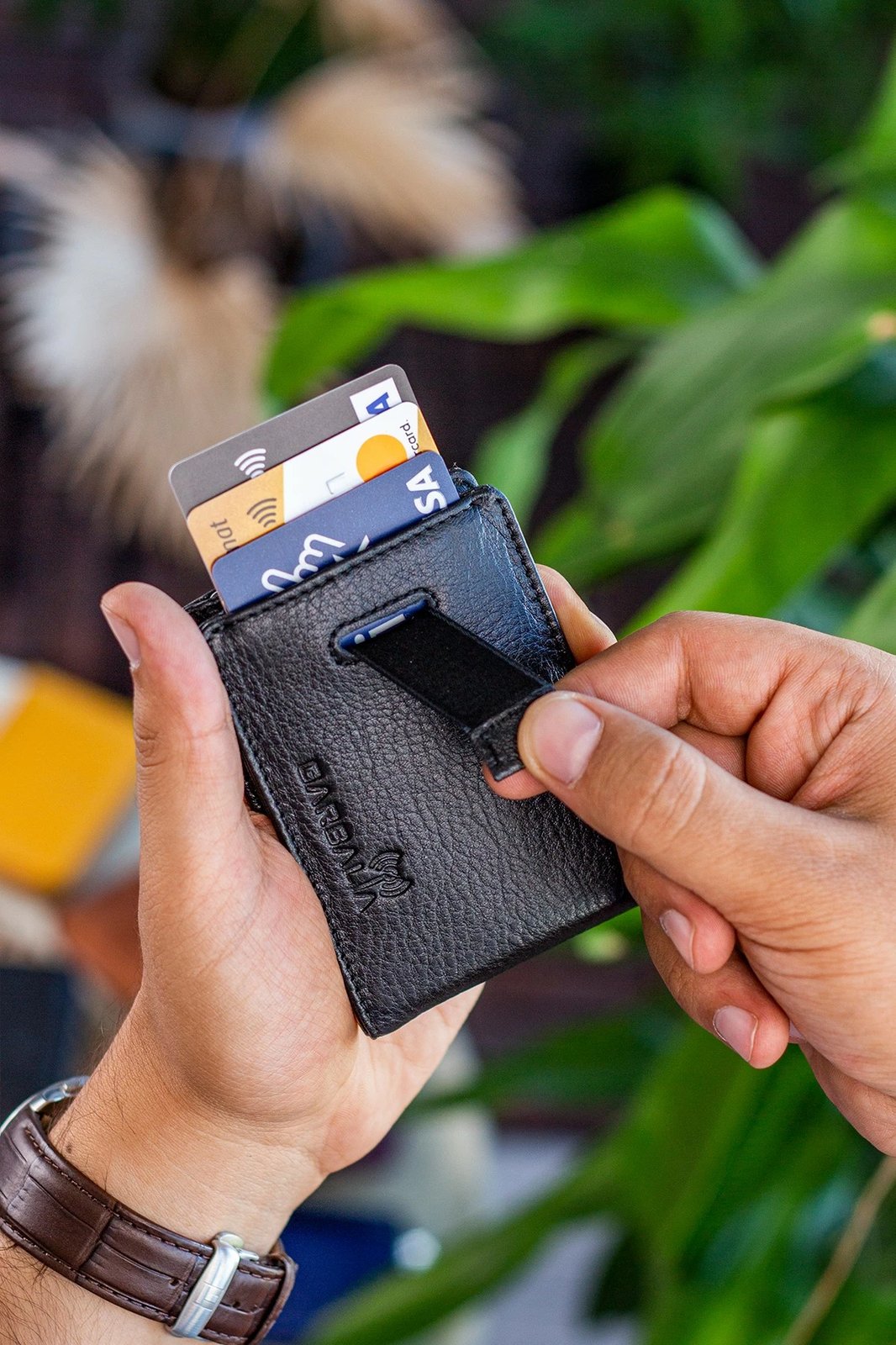 Portofol për burra, lëkurë e zezë, Celtic, Zoozie Bags