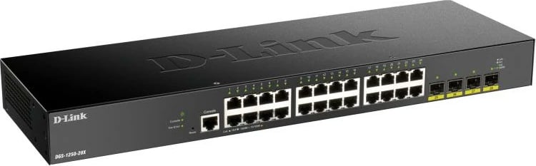 Switch, D-Link, DGS-1250-28X E, 24 porte, 1 Gbps