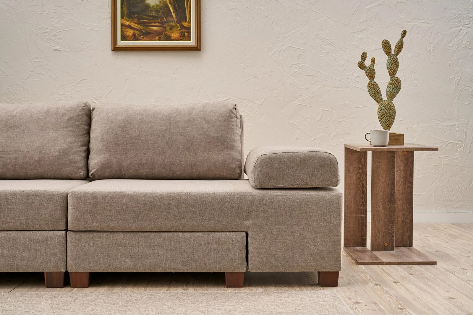 Divan-krevat 3 vendësh Atelier del Sofa, liri Perenna, krem