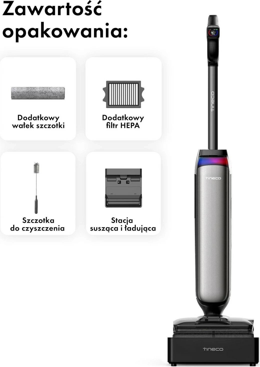 Kasë pastrimi Tineco Floor One S9 Artist Steam Pro, pa kabllo, 6250mAh, gri