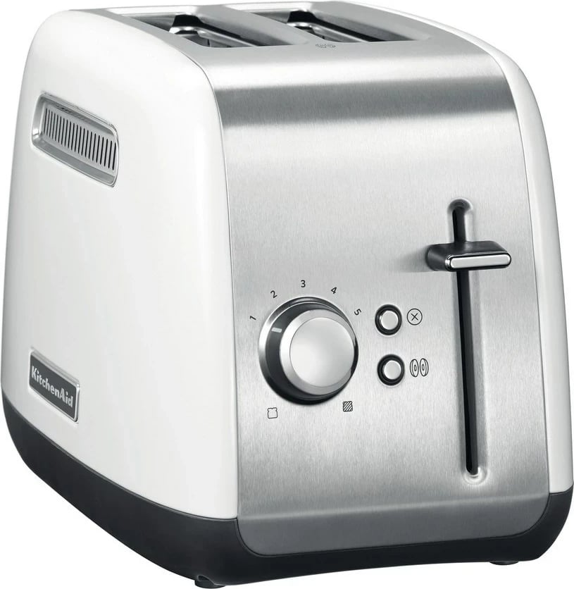 Toaster KitchenAid 5KMT2115EWH, 2 feta, 1100 W, Inox, Bardhë