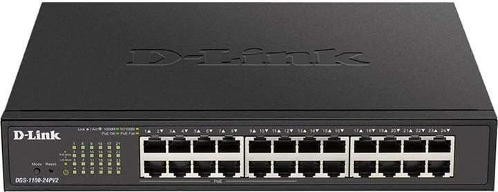 Switch D-Link DGS-1100-24PV2 24 porte 1Gbps PoE, e zezë