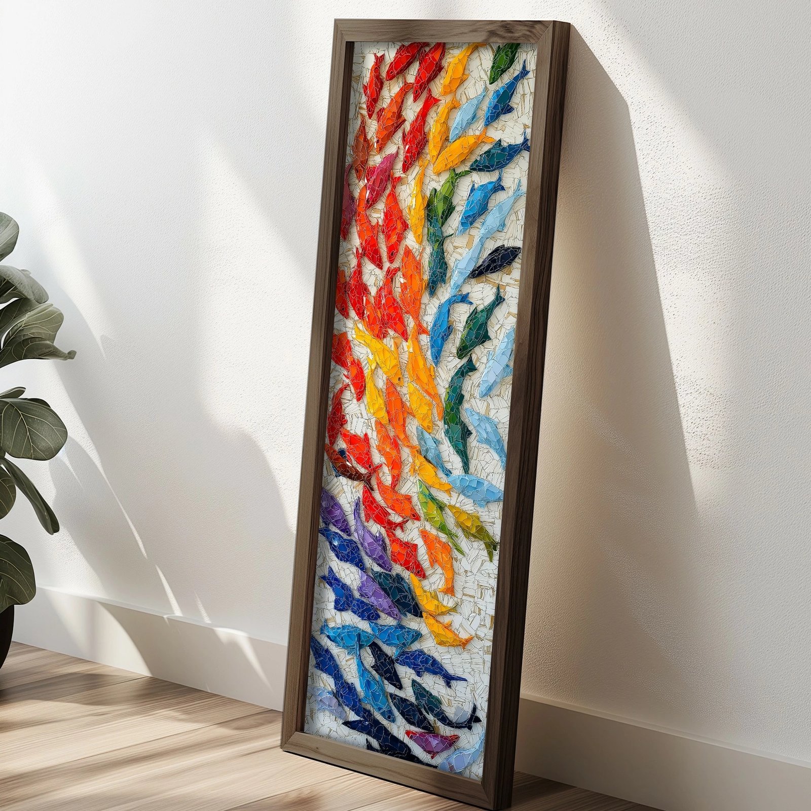 Pikturë dekorative me kornizë, MDF, shumëngjyrëshe, Wallity, EMR096