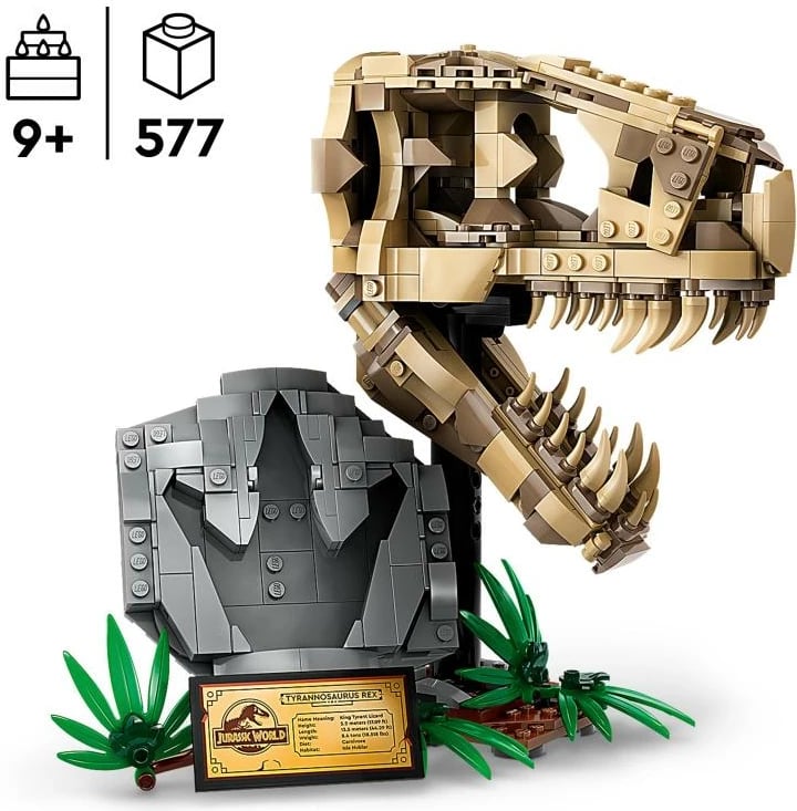 Set ndërtimi, LEGO, Jurassic World 76964 T. rex Skull, për moshat 9+