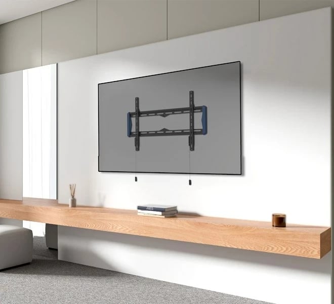 Mbajtëse muri për ekran, No name, 100 x 100 mm, 70 kg, E zezë, Blu