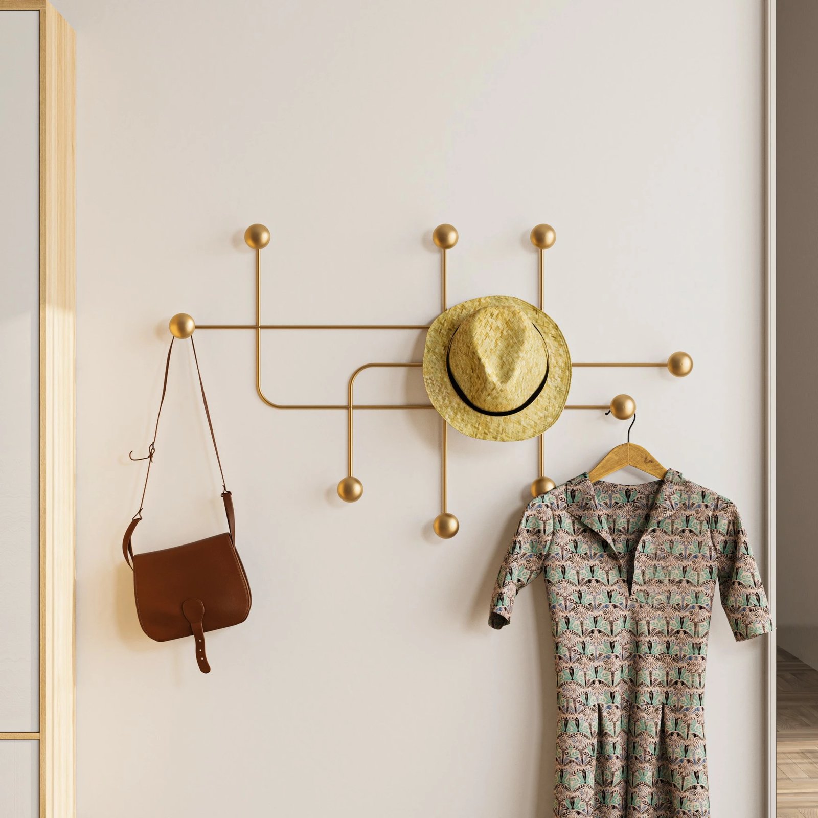 Varëse muri metalike Wallity, Samara-A, ngjyrë ari