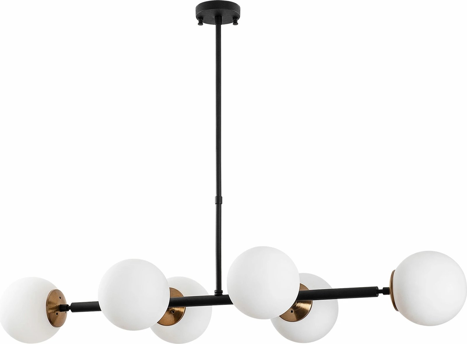 Llambë tavani Opviq Fazli - 10485, ngjyrë e zezë, antike, krem, 6 copa