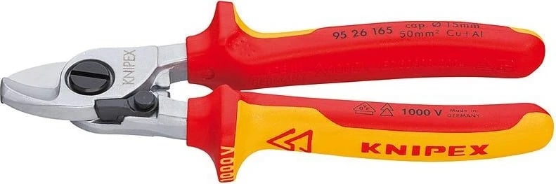 Prerës kabllosh dore Knipex 95 26 165, Çelik