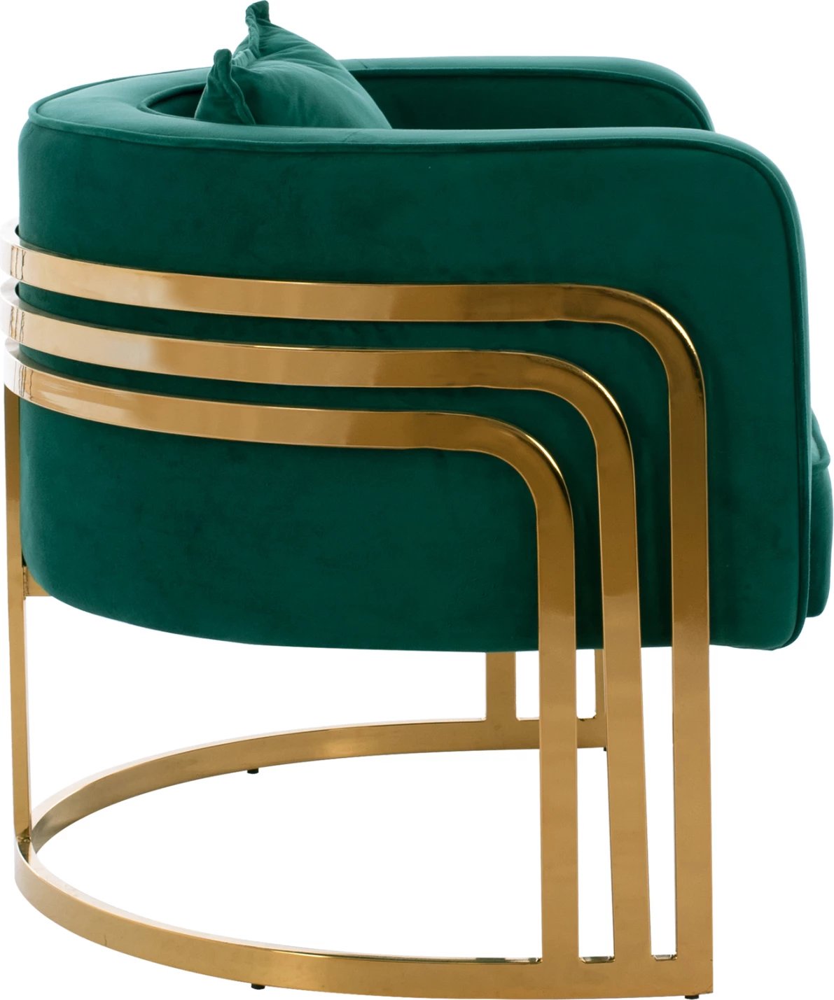 Karrige TIANA me kornizë metali të artë dhe shpinë të ulët, FH8738.03