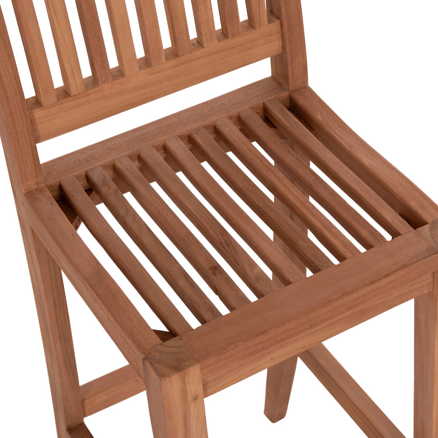 Karrige për bar me shpinore PAIPER, dru tik natyral, 40x49.5x114cm