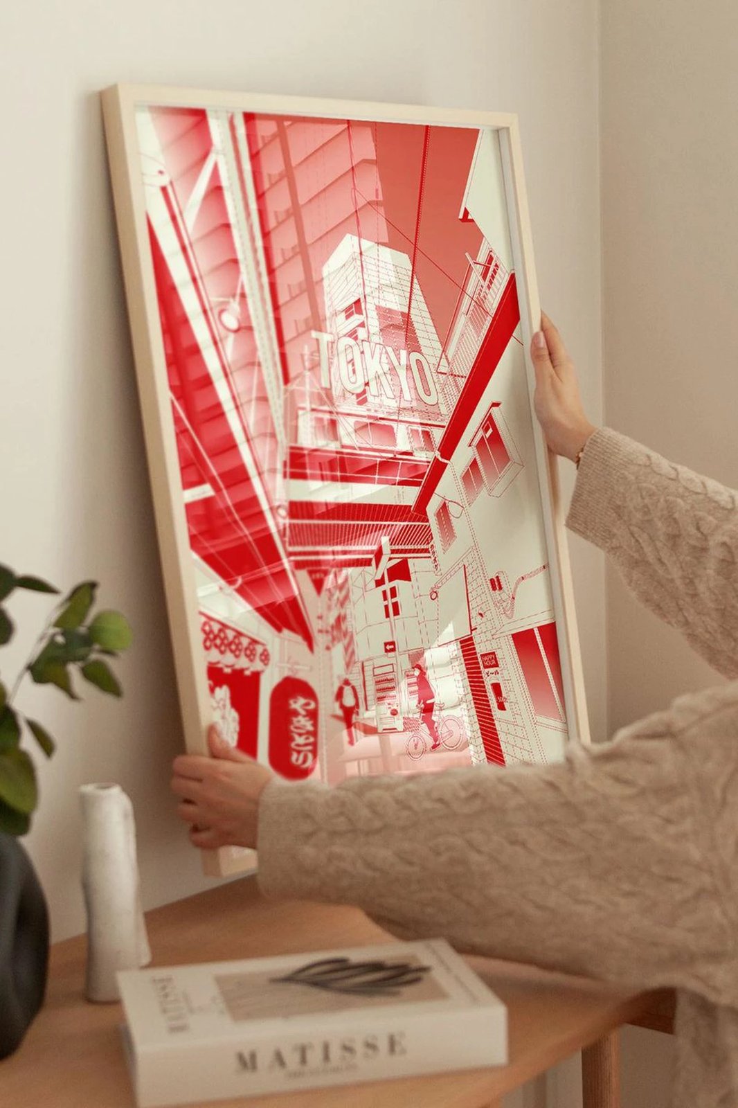 Pikturë dekorative me kornizë, Wallity, Lmnmdl14, shumëngjyrëshe, 33x48cm