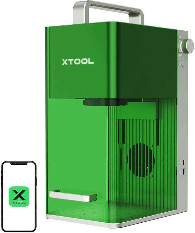 Pajisje gravurë me lazer xTool F1, Mint Green, 12W, portative