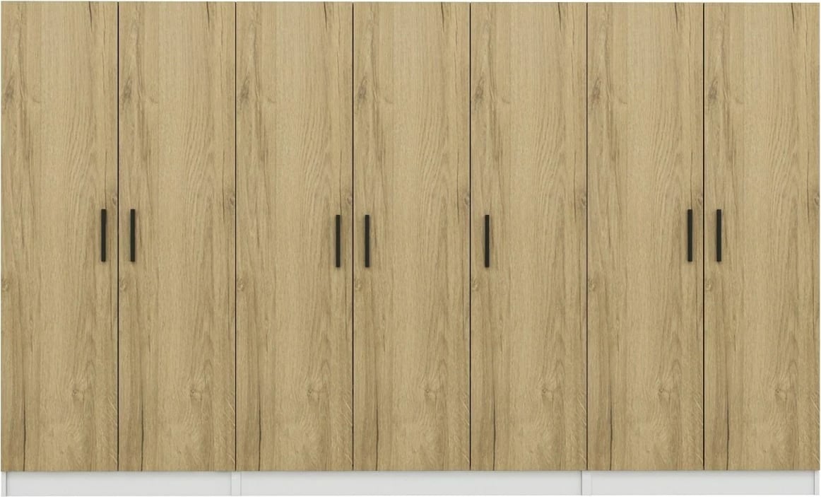 Dollap Skye Decor, ngjyrë arre, 315x190x52cm