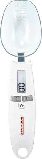 Peshore kuzhine lugë matëse, Soehnle, Cooking Star 66220, ndarje 0.1 g, kapacitet 500 g, njësi g/oz/ml/fl oz, e bardhë