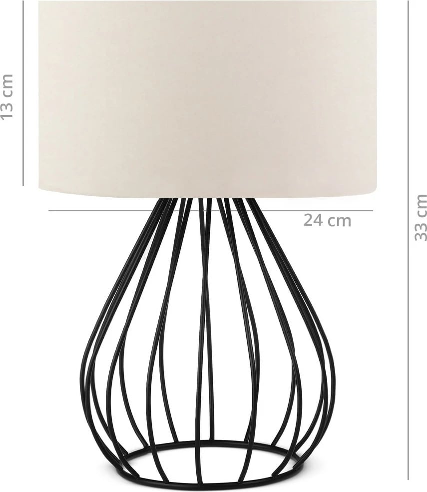 Set llamba tavoline (2 copë), Opviq, AYD-2518, ngjyrë krem