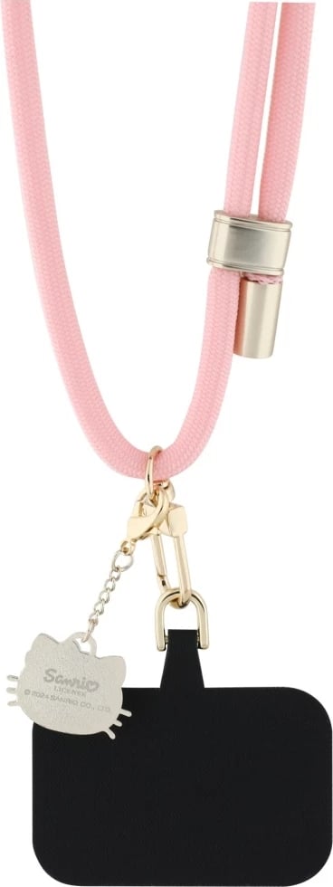 Litar universal për celular Hello Kitty Patch & Kitty Head Charm, rozë
