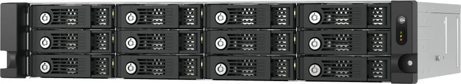 Kasë ekstensioni QNAP TL-R1200PES-RP, 12 vende, 2U, PCIe, SATA, e zezë/gri