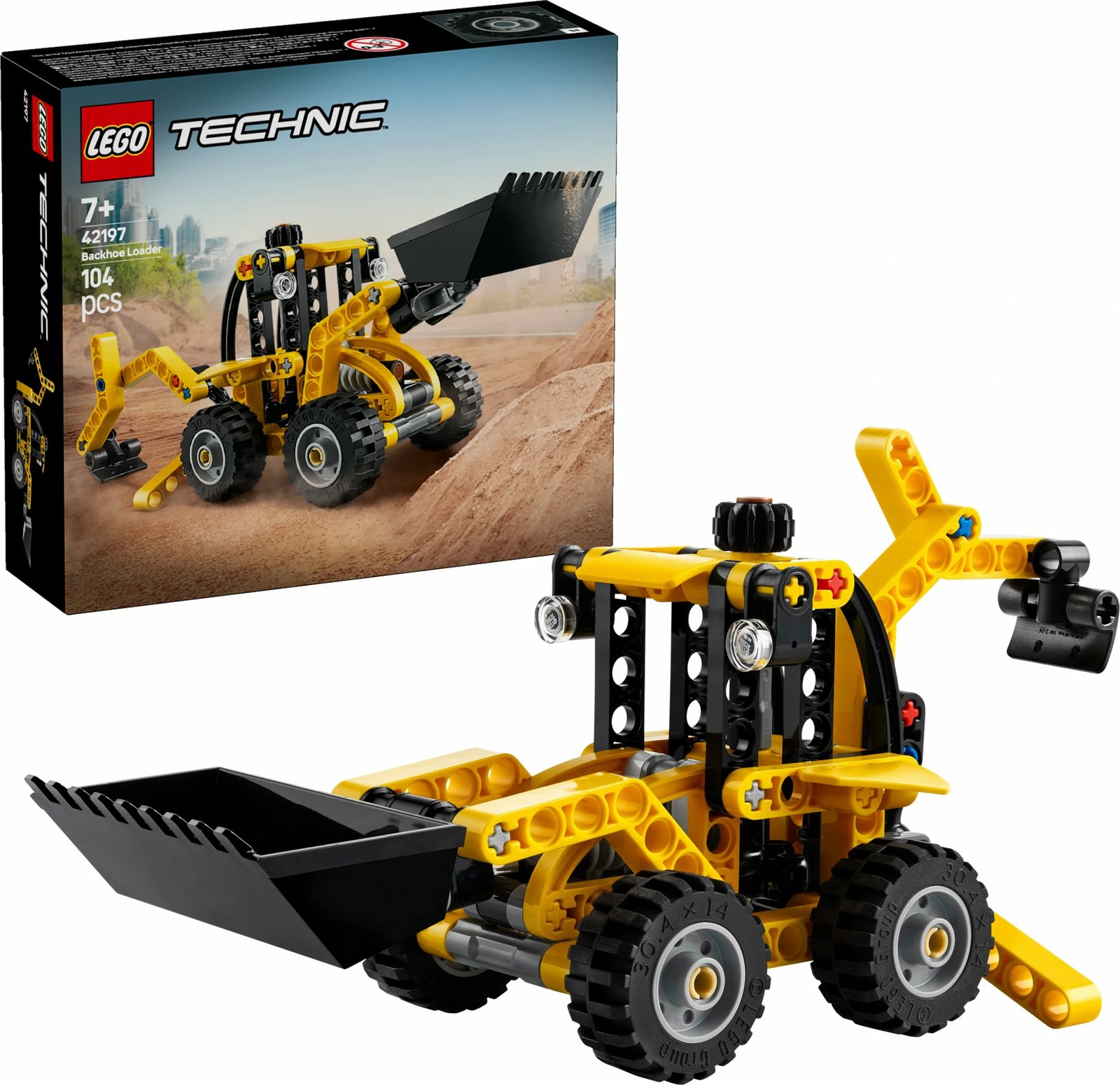 Set ndërtimi LEGO Technic 42197 Baggerlader, 104 pjesë, multikolor
