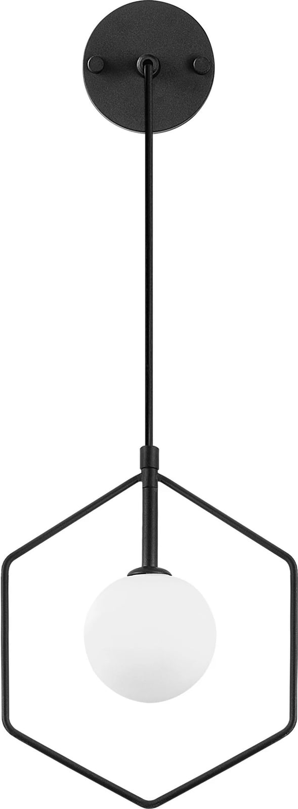 Llambë muri Opviq, Geometri - 11105, e zezë dhe e bardhë