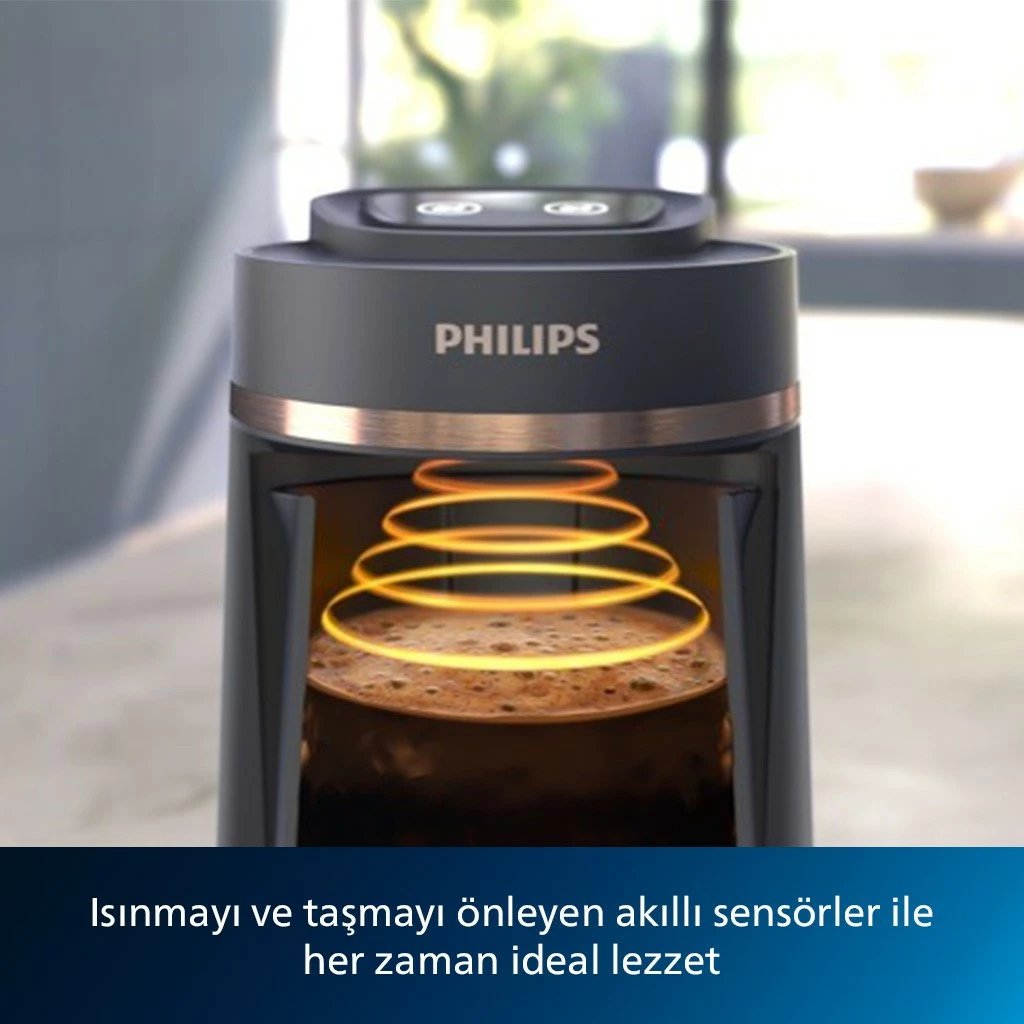Makina për kafe turke Philips, e zezë