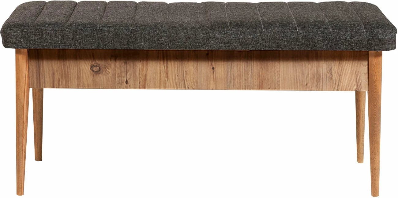 Tavolinë me karrige, zgjatshme, 4 copë, Hanah Home Vina 1053, ngjyrë anthracite dhe atlantic pine